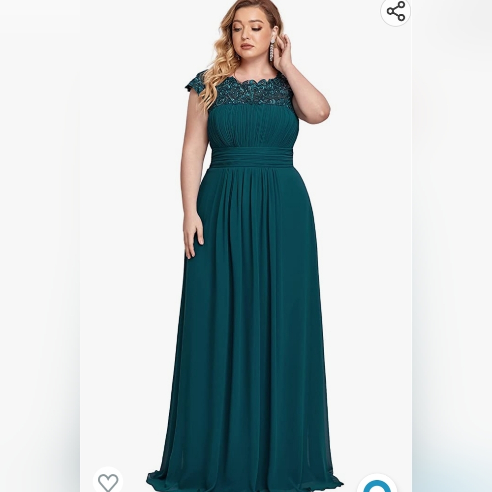 Brand New EVER Pretty Size 16 Teal Formal Dress